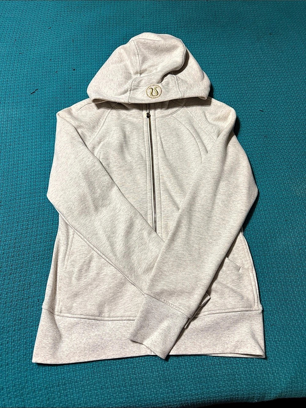 lululemon Scuba Full-Zip Hoodie *Gold Heather gray Hooded Zip-Up